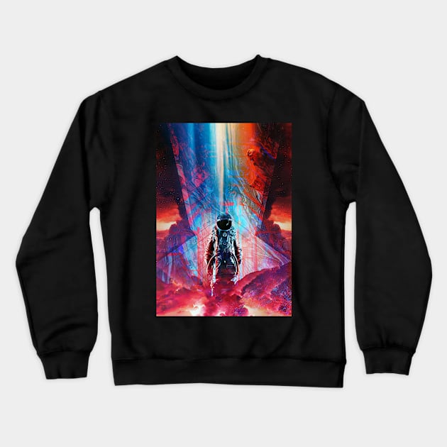 Walk Through Space A time travel Story Crewneck Sweatshirt by StoianHitrov